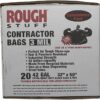 Heavy Duty Professional Quality Contractor Trash Bag, 42 Gallon Capacity, 50" Length X 32" Width X 3 Mil Thick 7 Bushel Capacity, Black (Case of 20) - Image 2